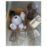 New spotlight, Coleman lantern parts, lamp shades