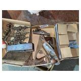 Vintage wood planes, brass wheeler, much more