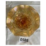 Vintage carnival glass bowl