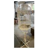 Large wrought iron parrot cage