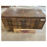 Garber company metal grained painted cabinet