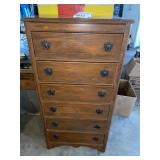 Vintage six drawer dresser