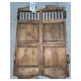 Vintage swinging bar doors