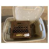 Borden milk crate, tote
