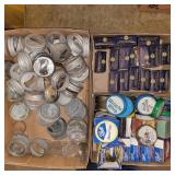 Vintage canning lids and bands