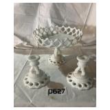 Vintage Wesworeland Lace edge console set