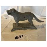 Vintage metal dog nutcracker