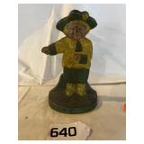 Vintage colonial boy Door stop, 8 1/2 inches tall