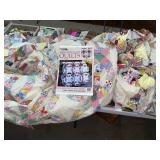 Pair double wedding ring quilt projects