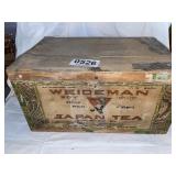 Weideman Japan tea shipping crate Cleveland Ohio