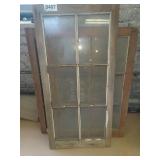 (3) wood window panes