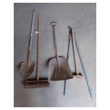 Sledge,  Shovels, broom & more