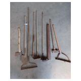 Sledge hammer, axe, hoes & more
