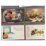 Vintage Halloween post cards