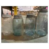(4) Canning jars