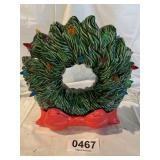 Vintage ceramic Christmas wreath