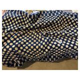 Blue and white antique coverlet (as is)