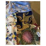 Various size vintage quilt tops