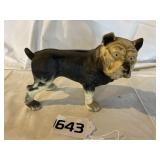 Cast iron bulldog bank door stop