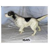 Cast-iron hunting dog door stop