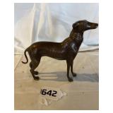 Vintage brass bronze hound