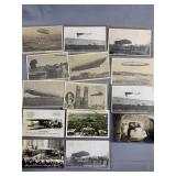 Vintage early aviation post cards