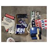Danger signs, Political items & more