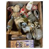 Glass figurines, brain quest, more