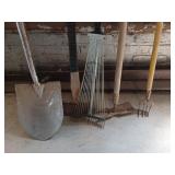 Shovel, axe, rake & more