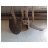 Shovel, post hole digger, trimmer