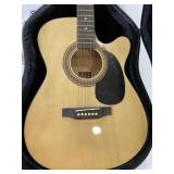 Rogue acoustical guitar with locking case (New)