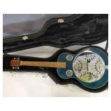 Laurel Dobro guitar with locking case (As-is)