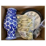 Hardware Thermometer, vase, clock