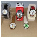 (5) Mickey & Minnie Mouse watches