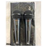 (2) Peavey uni-directional XLR microphones