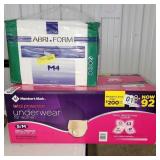Adult underwear and diapers (NIB)
