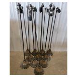 11 hanging track lights