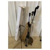 Guitar stand and microphone stands