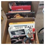 Elvis memorabilia and cook books