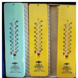 (3) Sales Chevrolet Thermometers