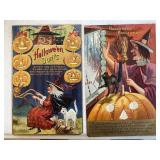 (2) Halloween postcards