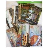 Postcards, folders