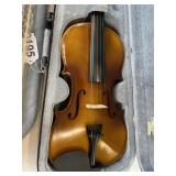 Student violin with case
