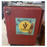3V Cola Soda Machine and bottle (RARE!)