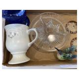 Shot glasses, plate, more