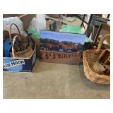 Baskets and picture