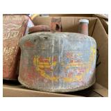 (2) Metal Gas cans