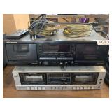 Pioneer and Realistic cassette deck