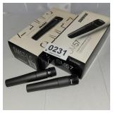 (2) Shure SM57 XLR microphones