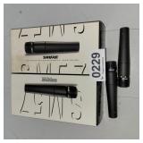 (2) Shure SM57 XLR microphones